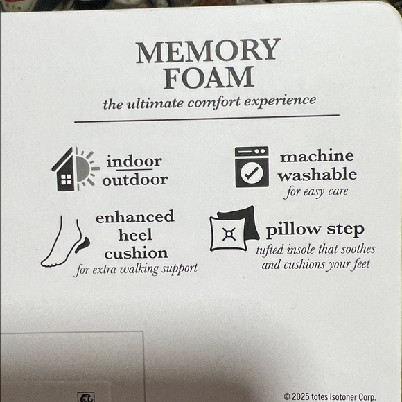 Isotoner Soft Cream Slippers - Picture 3 of 3